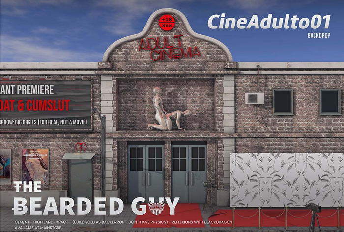 Cine Adulto Backdrop 01 - The Bearded Guy