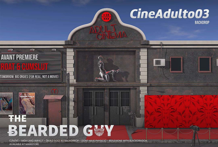 Cine Adulto Backdrop 03 - The Bearded Guy