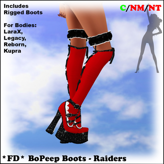 *FD* BoPeep Boots [Boxed] Raiders