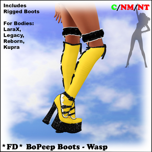 *FD* BoPeep Boots [Boxed] Wasp