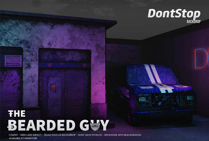 Dont Stop Backdrop - The Bearded Guy