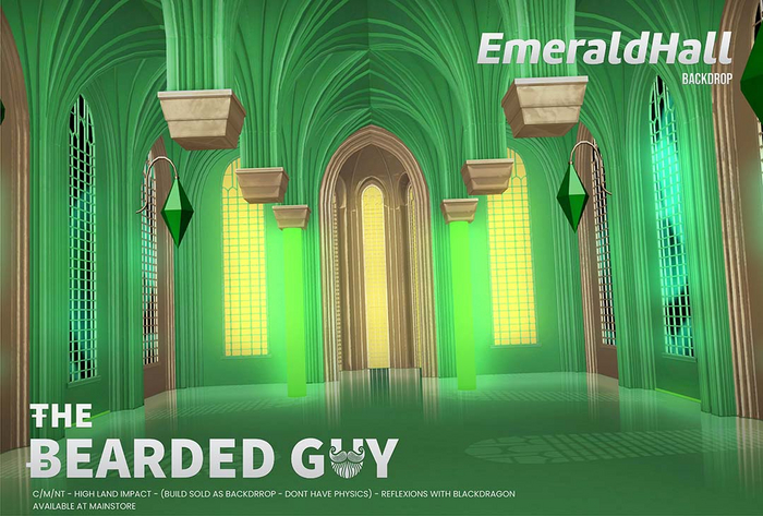 Emerald Hall Backdrop - The Bearded Guy