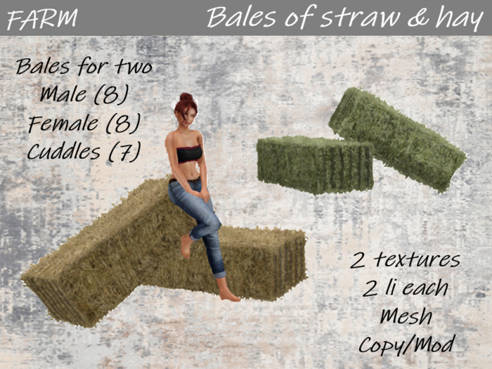 FARM - Bales of straw & hay