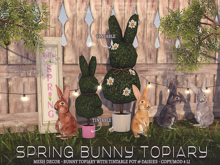 Magnetic - Spring Bunny Topiary