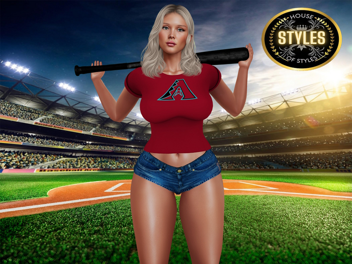 Arizona Diamondbacks Ladies Tee (Red)