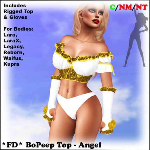 *FD* BoPeep Top & Gloves [Boxed] Angel