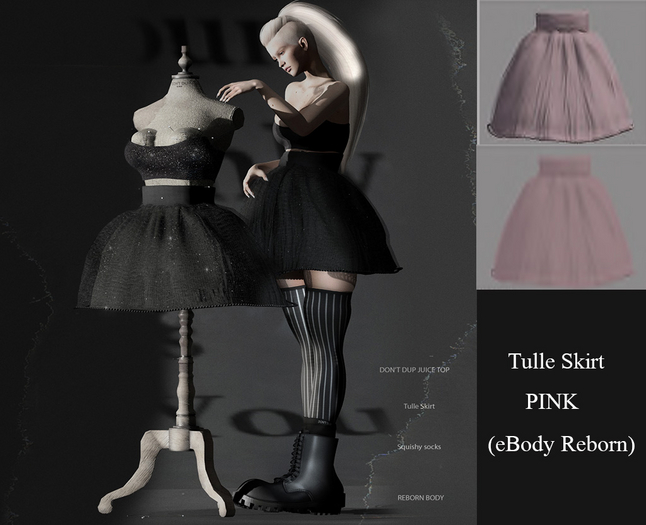 DON'T DUP -Tulle Skirt-PINK