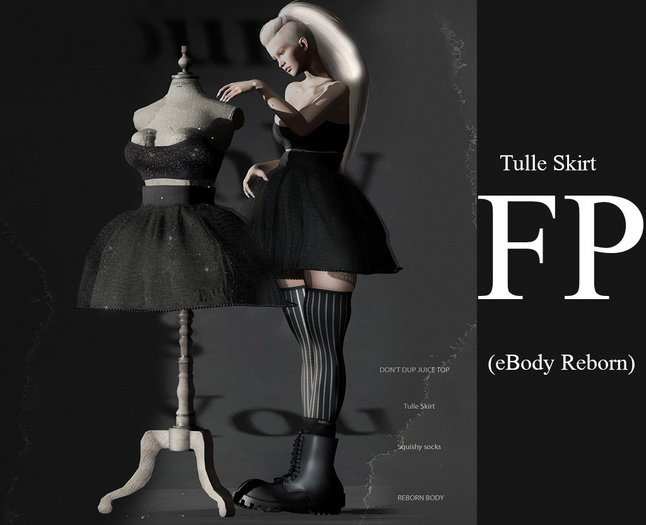 DON'T DUP -Tulle Skirt- FP