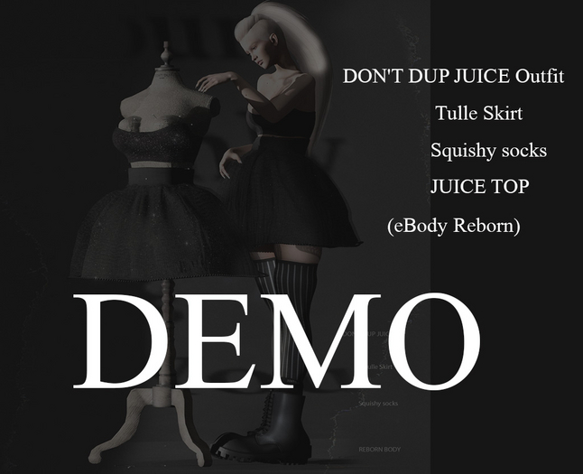 DON'T DUP SKIRT- SOCKS- TOP DEMO