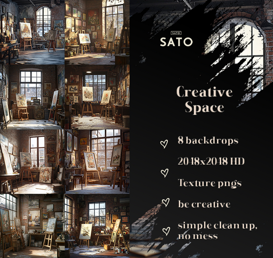 SATO - Creative Space backdrops (UNPACK)