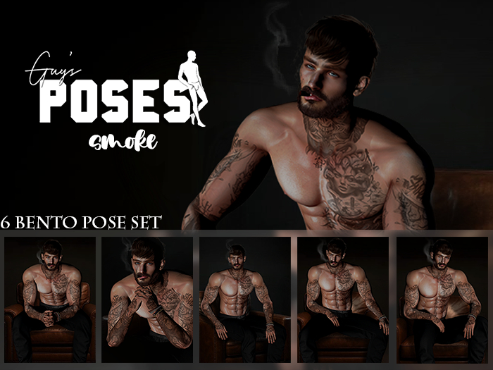 Guy's - Smoke Pose Set [ADD]