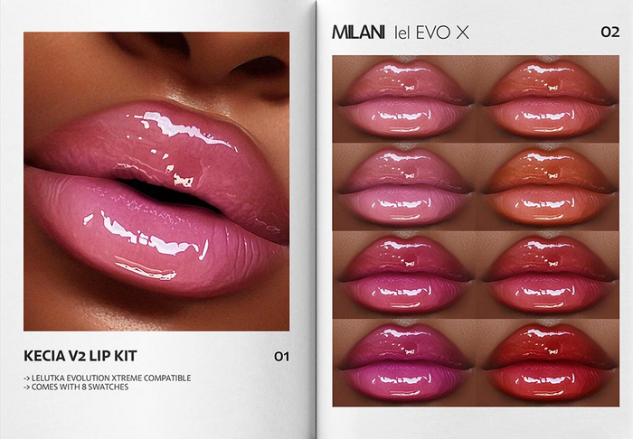 MILANI - "KECIA V2" LIP KIT / DEMO
