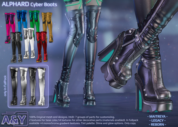 A&Y Alphard Cyber Boots - DEMO