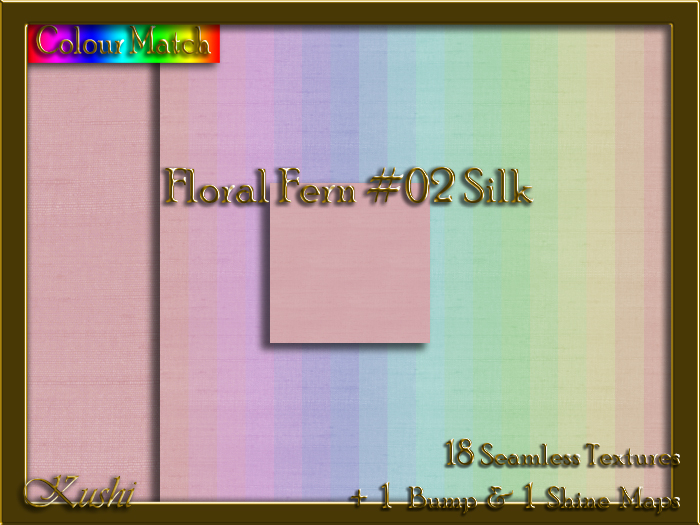 Floral Fern #02 SILK Texture Pack