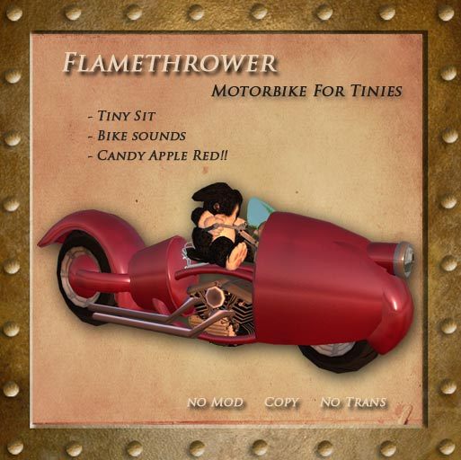 Flamethrower Motorbike by Steam Kitten