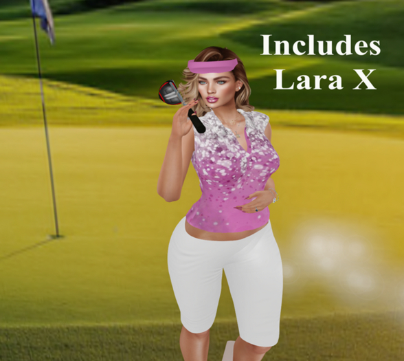  Ladies golf apparel w/ Lara X boxed GO007