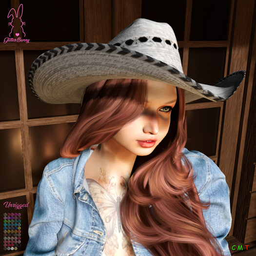 *Glitter Bunny* Alannah Cowboy Hat 