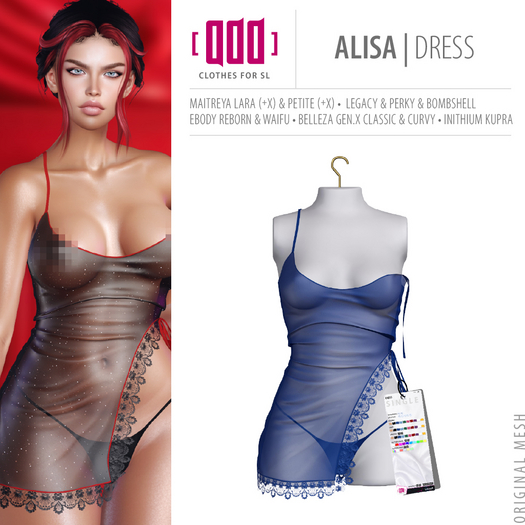 [ADD] Alisa Dress - Blue