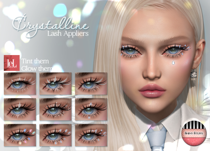 ~Shiny Stuffs~ Lelutka Crystalline Lash Appliers 