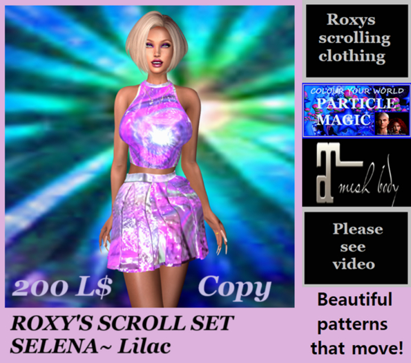 ROXY'S SCROLL SET SELENA~ Lilac