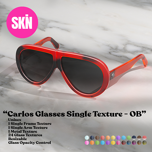 SKN - Carlos Glasses - Single Textue- OB -  (Add me)
