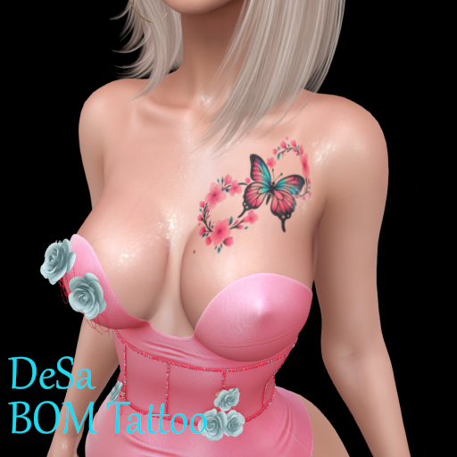DeSa -S.Butterfly 03 -BOM Tattoo (Add)
