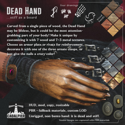 [CABALPIER] Dead Hand - Fat Pack - (Female)