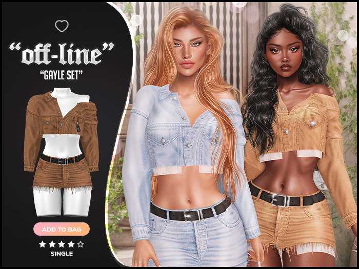 "Off-Line" x "Gayle" Set / Caramel