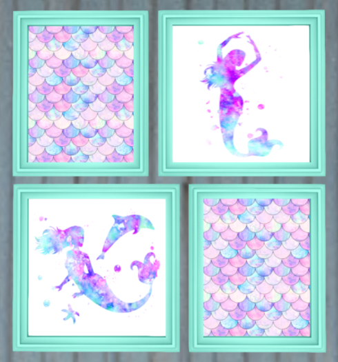 Mermaid Collection Seafoam Frame