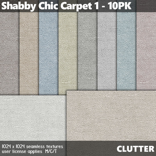 Clutter - Shabby Chic Carpet 1 - 10PK