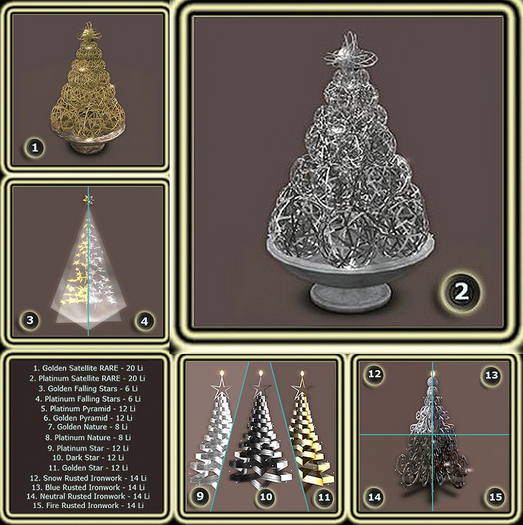 2. [AZ] Eclectic Christmas Tree - Platinum Satellite RARE