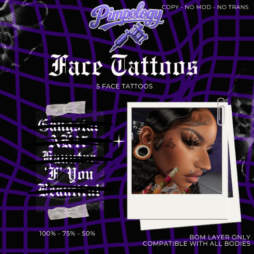 PIMPOLOGY // Face Tattoo // FUCKYOU