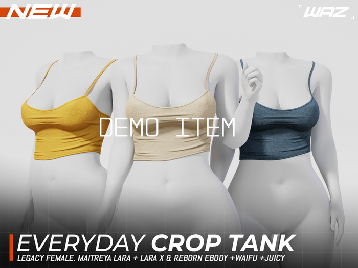 WAZ - Everyday Crop Tank (DEMO)