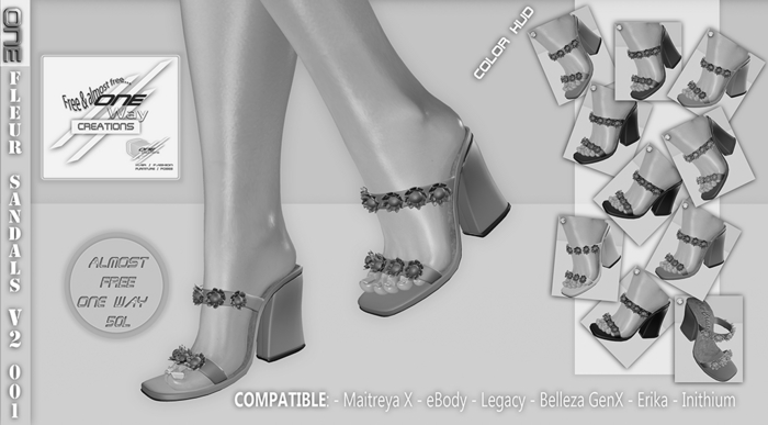 *DEMO - ONE - Fleur Sandals v2 (BOX) ( BOX )
