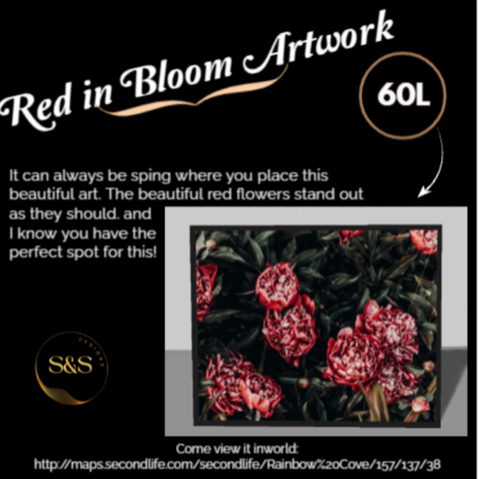 "Red in Bloom" Artwork