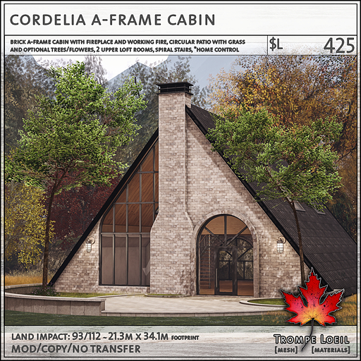 Trompe Loeil - Cordelia A-Frame Cabin [mesh]
