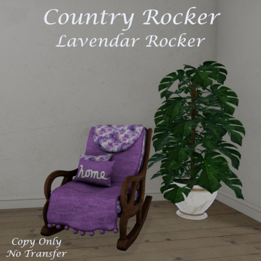 UTD - Country Lavendar  Rocker BOXED