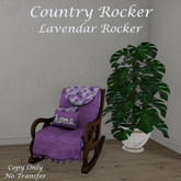 UTD - Country Lavendar  Rocker BOXED