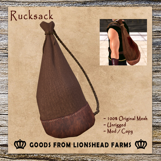Lionshead Farms Rucksack (boxed)