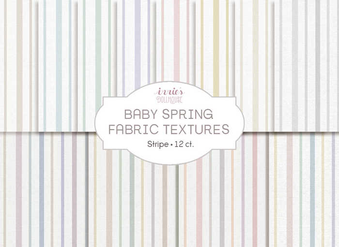 i { DH } Baby Spring Fabric Textures Stripe