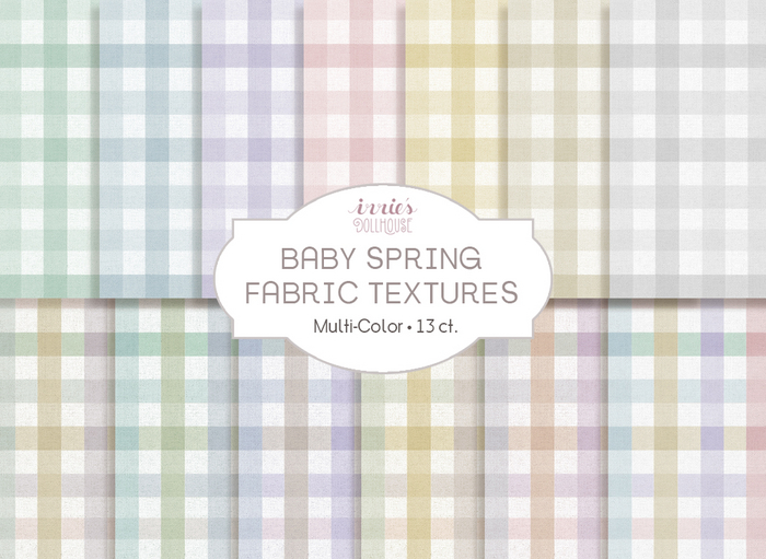 i { DH } Baby Spring Fabric Textures Gingham