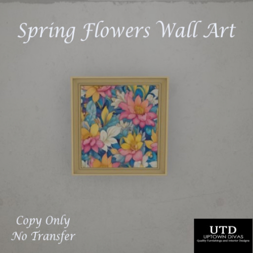 UTD - Spring Flowers Wall Art BOXED