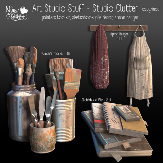 (NO) Art Studio Stuff - Studio Clutter