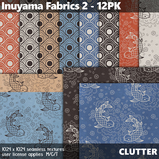 Clutter - Inuyama Fabrics 2 - 12PK