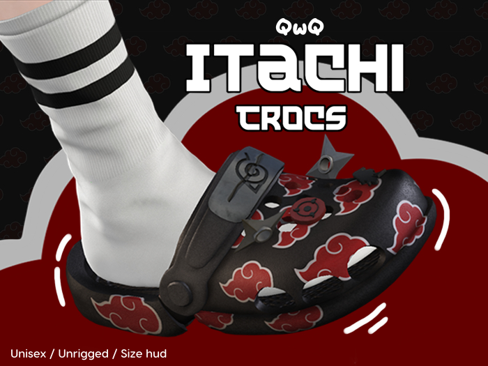 QwQ - Itachi Crocs 