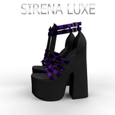 Purple Plaid Mossa Heels LEGACY
