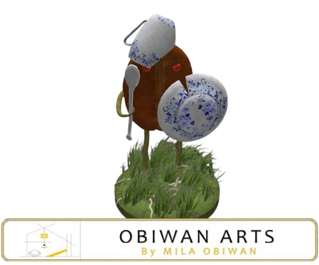Dish Defender  Porcelain Warrior