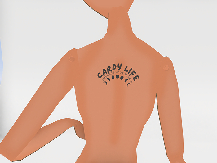 Divalicious Cardy Tattoo Back - Cardy is Life