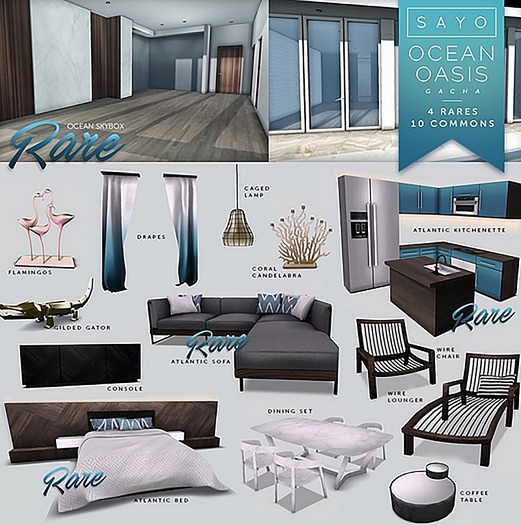 SAYO - Ocean Oasis Gacha - Dining Set COMMON