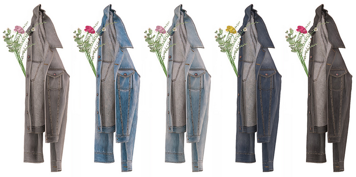 [SHIFUKU] Holdable DenimJacket & Flowers (FATPACK)